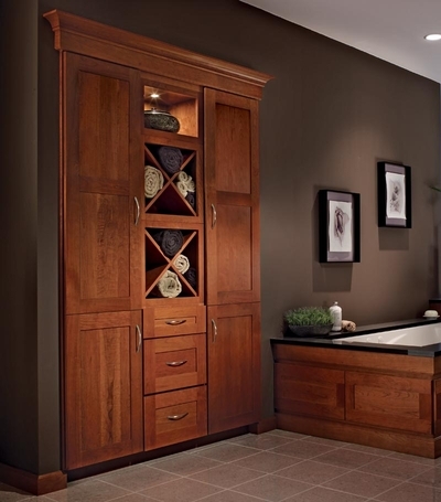 Cherry Cinnamon | Bath Cabinets Will County